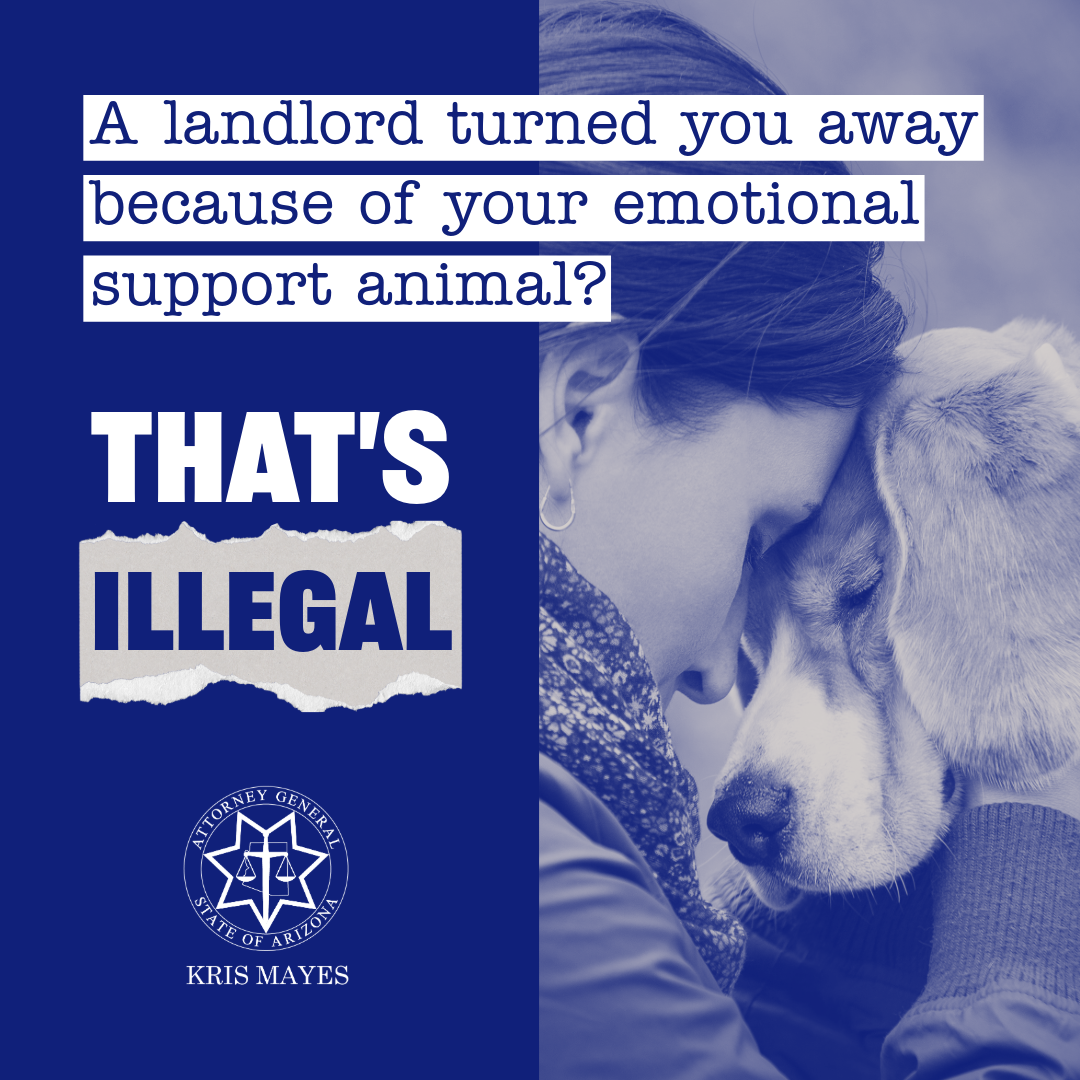 Your landlord turned you away because of your emotional support animal? That's illegal.