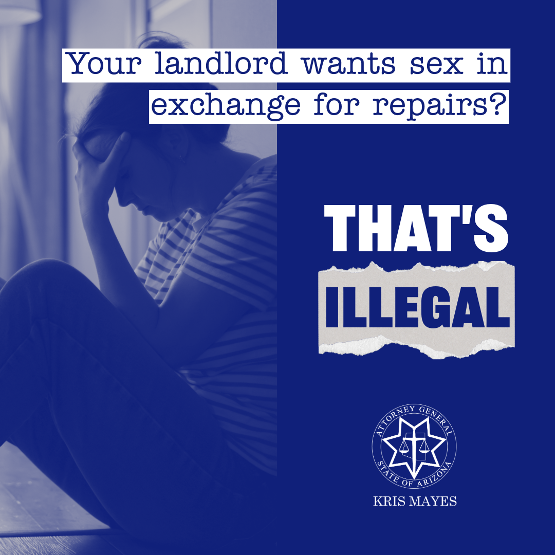 Your landlord wants sex in exchange for repairs? That's illegal.