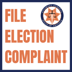 Image that says File an Election Complaint