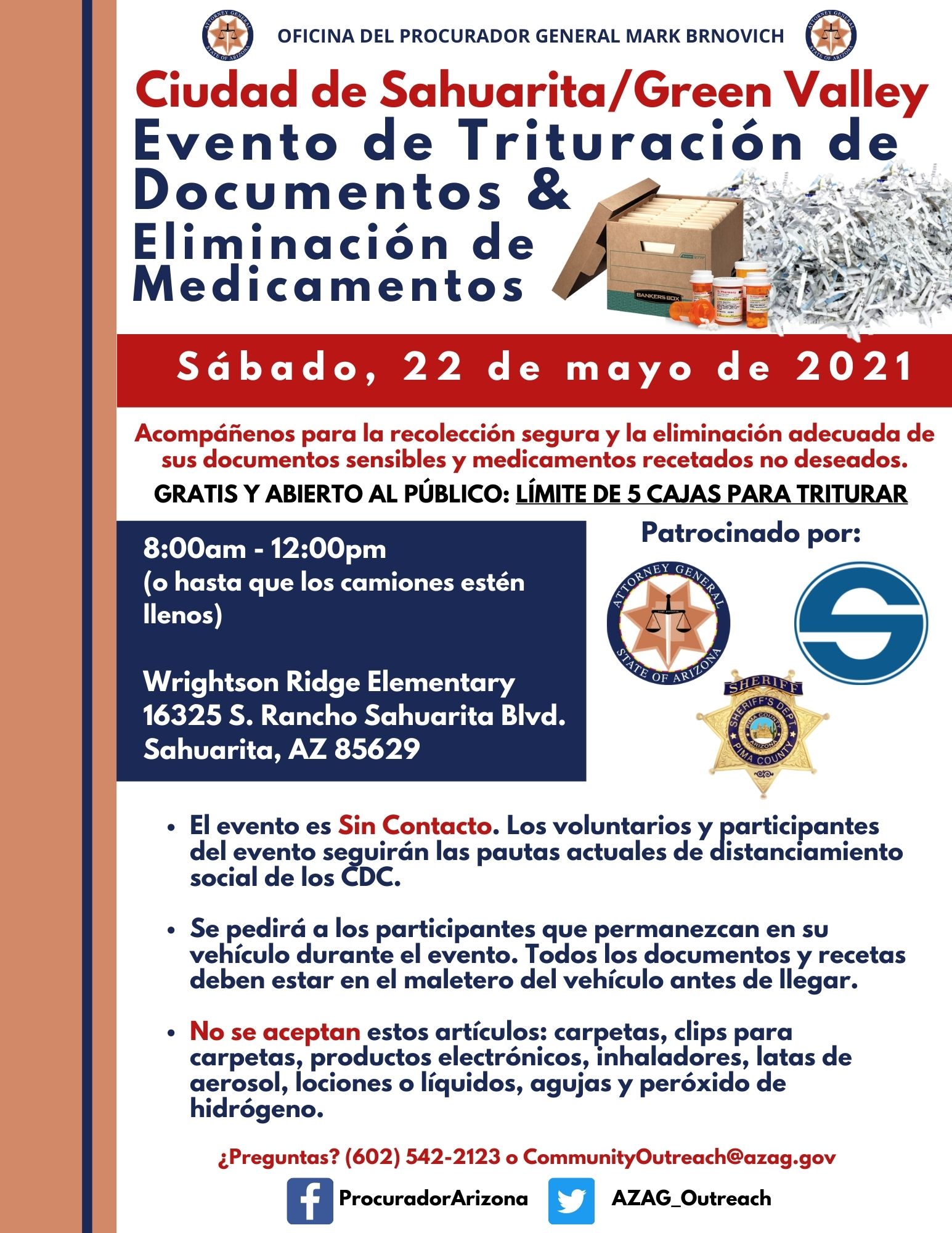 Event flyer in Spanish