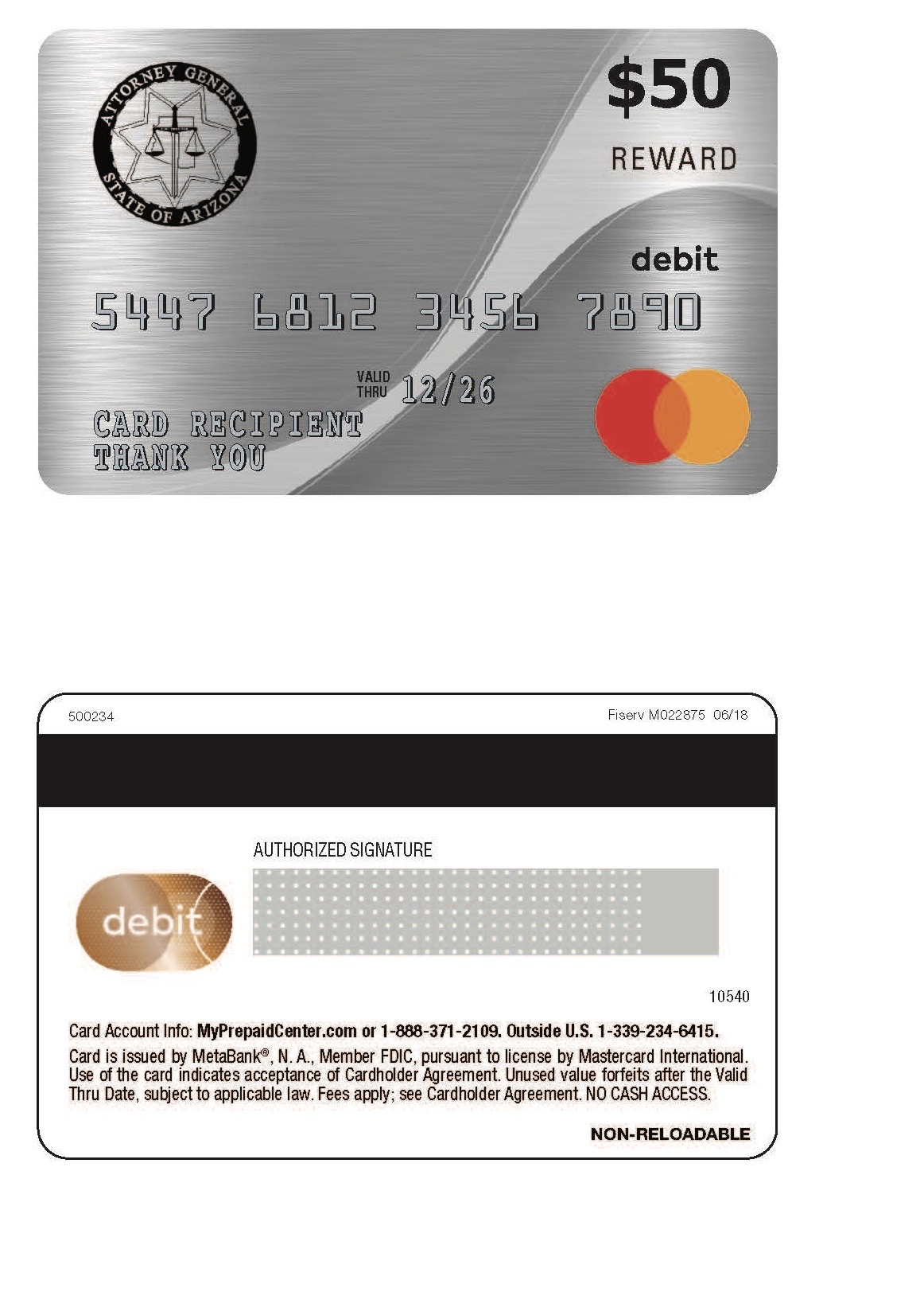 Photo example of giftcard