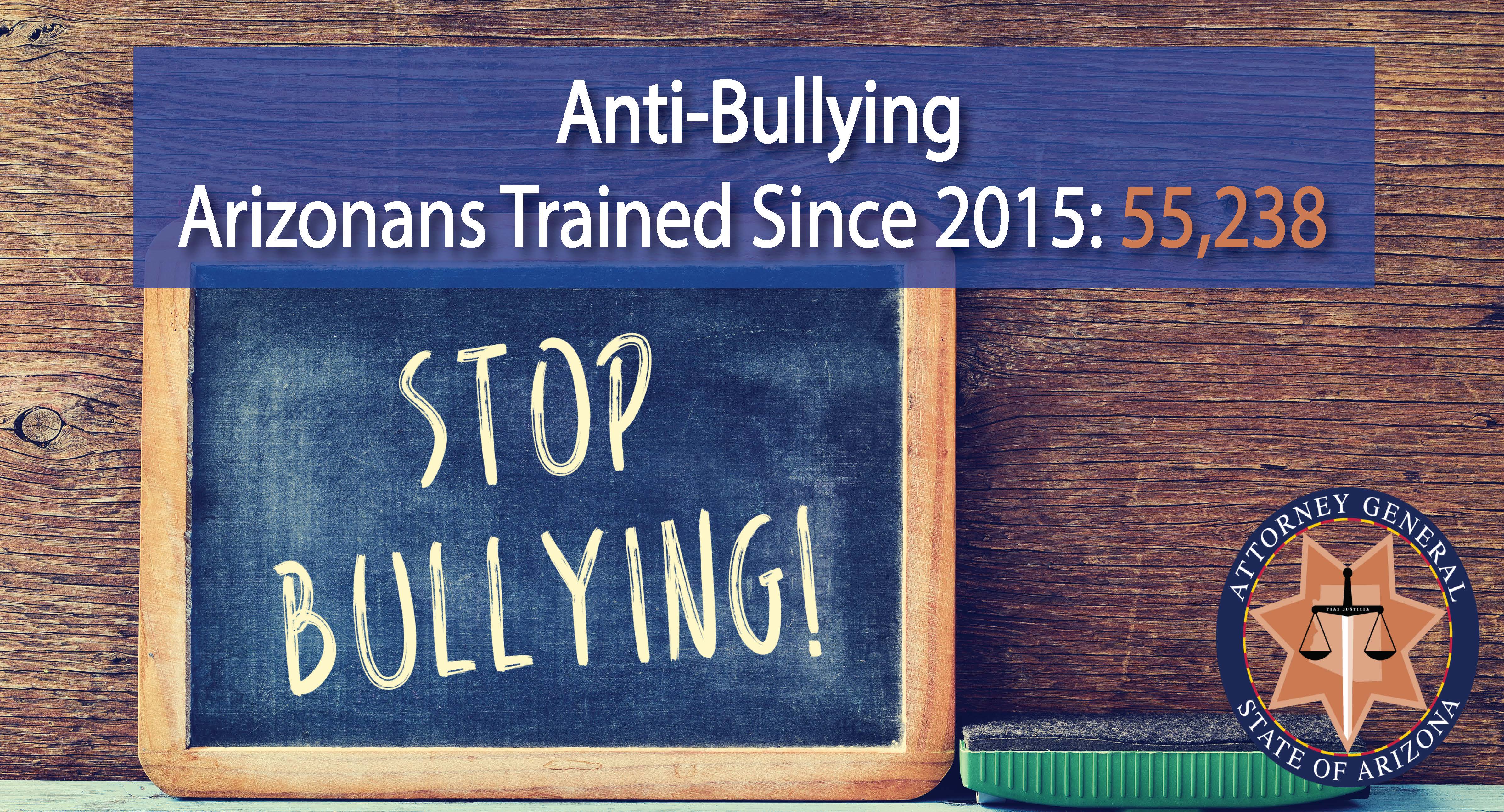 Banner showing that 49,846 Arizonans have received Anti-Bullying Training