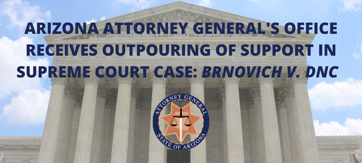 Amicus briefs filed in support of Brnovich