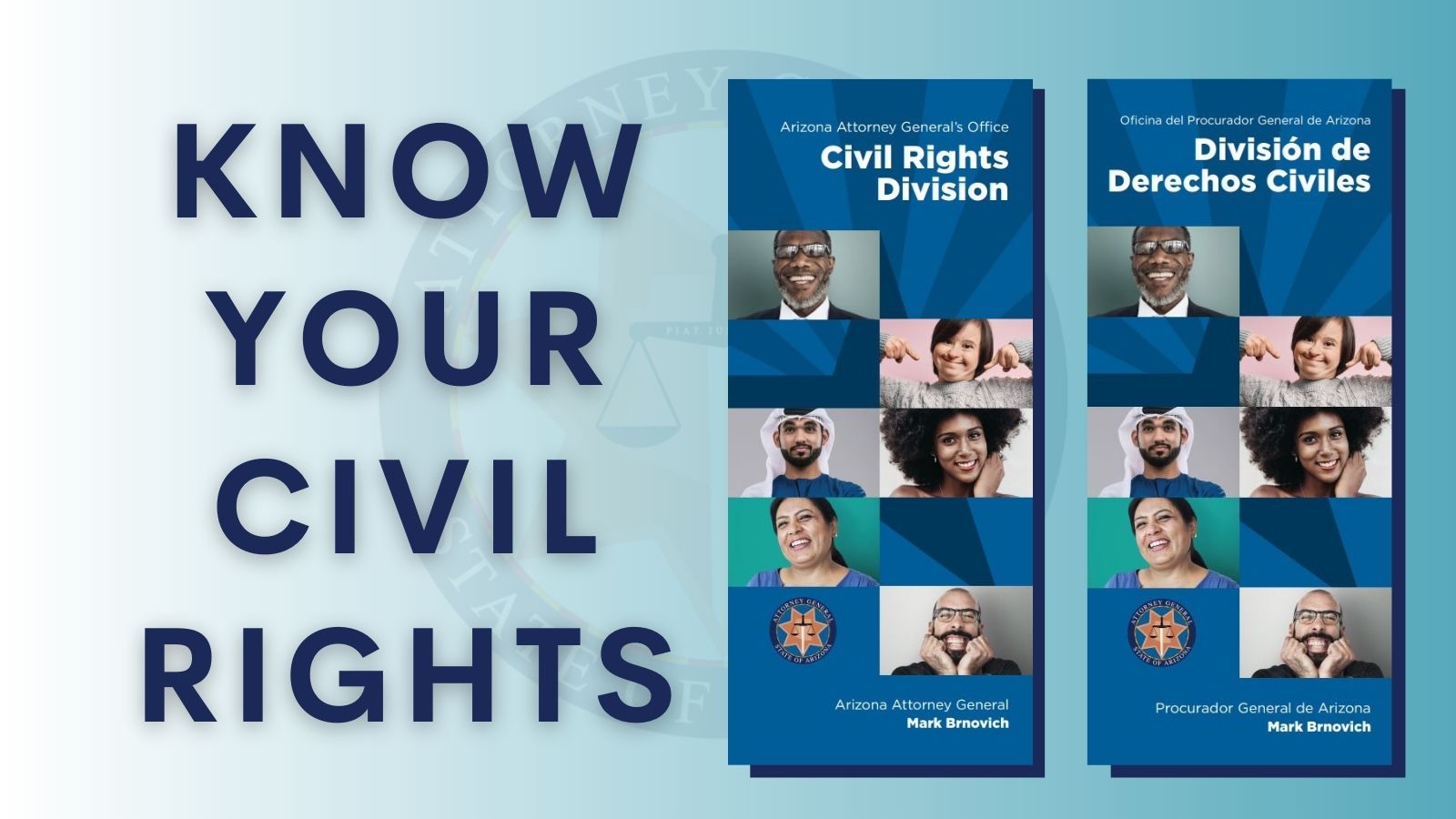 Banner reading "Know Your Civil Rights"