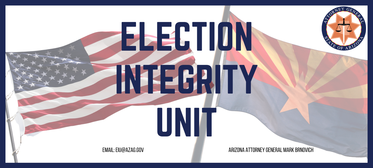 Voter Integrity Unit Banner