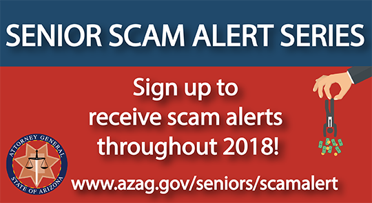 Senior Scam Alert Series banner