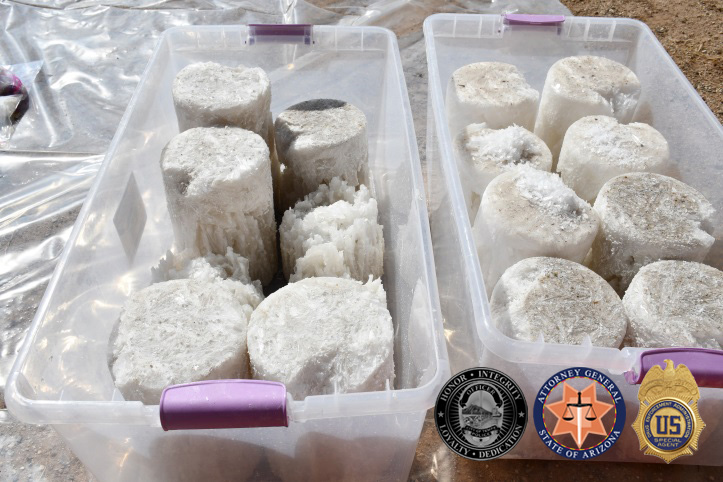 Photos of seized drugs and drug manufacturing materials 2