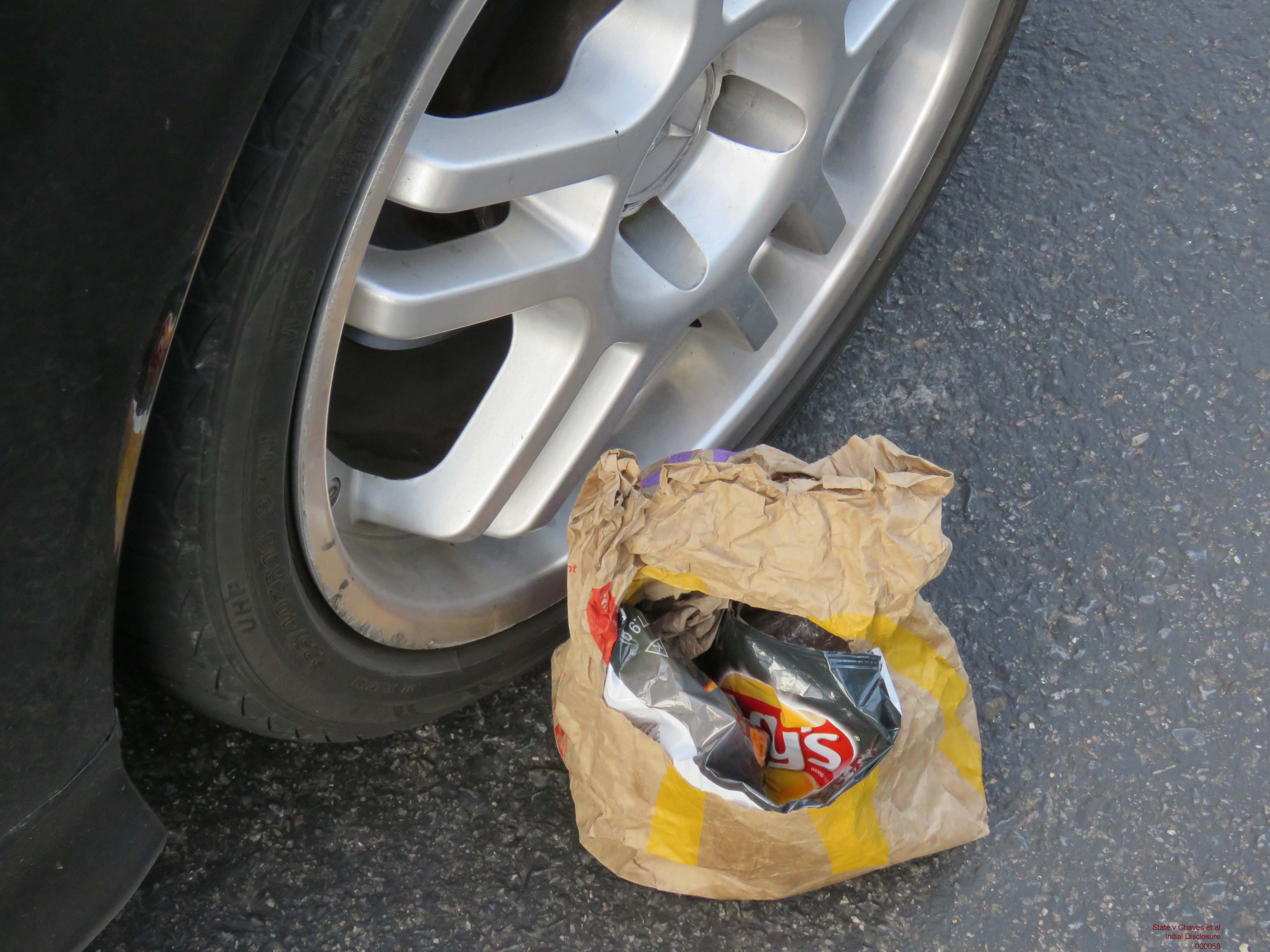 Drugs next to a wheel