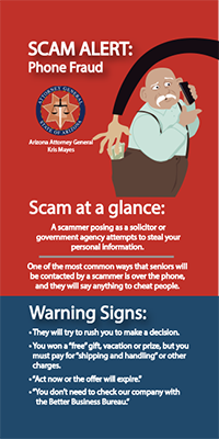 Two toned Phone Fraud flyer