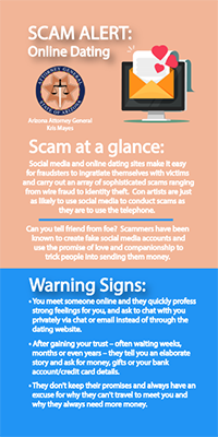Two toned Online Dating flyer
