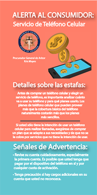 Two toned Cell Phone Service flyer