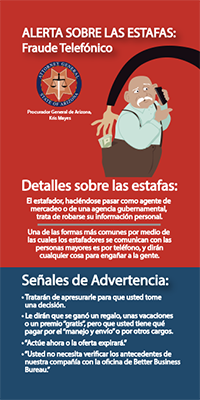 Two toned Phone Fraud flyer